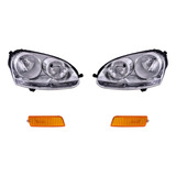 Cuartos + Faros 4 Piezas Depo P/ Volkswagen Bora 2005-2010