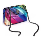 Bolso Rainbow Para Mujer Collision Color Eagle Bird Head Hom