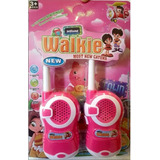 Walkie Talkie Rádio Comunicador Infantil Princesas Rosa