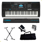 Teclado Yamaha Arranjador Psr 473+ Suporte+ Pedal+capa