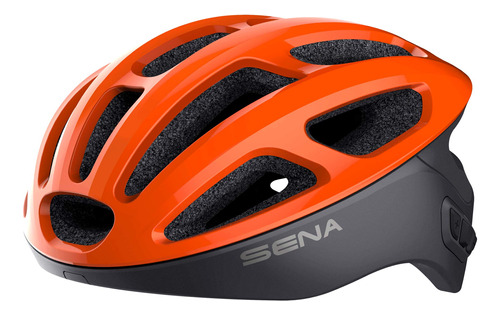 Sena R1 Smart - Casco De Ciclismo (mandarina Electrica, Gran