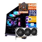 Pc Gamer Cpu Ryzen 7 8700g, 2tb, 64gb Ddr5, Rtx 4070ti 12gb