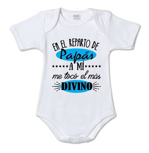 Body Bebe Papa Divino Regalo Baby Shower Reparto Personaliza