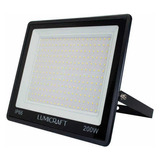 Reflector 200w Ip66 Negro Luz Fría 6500k 110v~265v Exterior