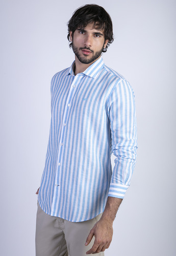 Camisa Fontana F Celeste Ferouch Ss24