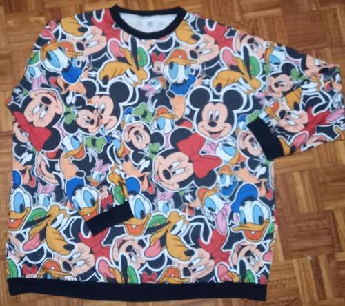 Buzo Oversize Rústico Disney Talle Especial 2xl/3xl/4xl