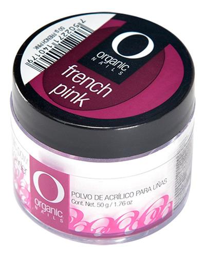 Polvo Acrílico Uñas French Pink 50g By Organic Nails