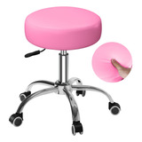 Silla Giratoria Salonfactory Con Ruedas, Silla -rosa