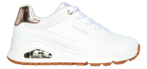 Zapatilla Niña Uno Gen1 Shimmer Away Blanco Skechers