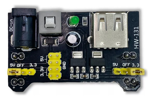 Fonte Mb102 Para Protoboard Alimentação Mb102 3,3v/5v