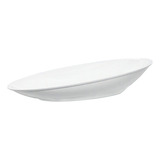 Saladeira Oval Vemplast 60cm Tropical Polipropileno Branca