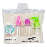Kit De Viaje Set Botellas Atomizador Con Envases 5pz 75+50ml