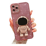 Funda Para iPhone 11 Pro Max - Rosa/astronauta/glitter