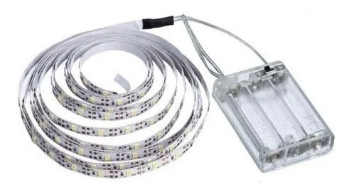 Fio Fita Led Luz 2m 120 Leds Pilha Cordão Mangueira