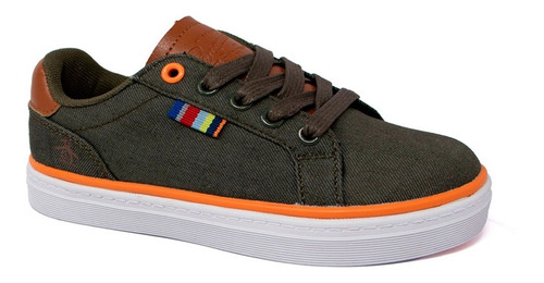 Tenis Original Penguin Para Niño Color Verde Militar