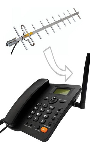 Pack Telefono Rural 3g Remplaza A Huawei F317 +antena 15mts
