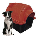 Casa Para Cachorro Cães Plástico Iglu Cama N6 Vermelho Pet