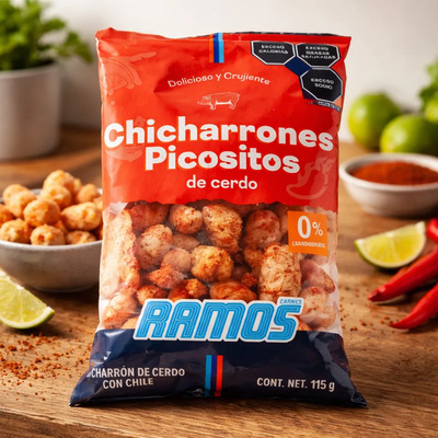 2 Chicharrones De Cerdo Picositos Carnes Ramos 115 Gr C\u002Fu | Envío gratis