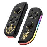 Controle Joy-con Compativel Nintendo Switch Com Led Rgb