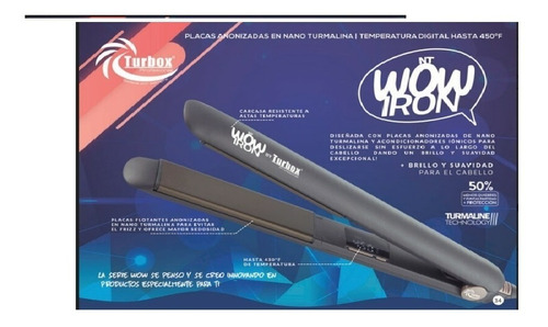 Placha Turbox Nt Wow Iron Profesional 450 °f