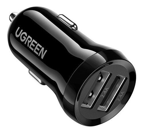 Cargador De Auto Ugreen Usb Dual 24w Carga Rápida Compacto