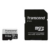 Tarjeta Microsd Transcend 512gb Uhs-i U3 A2 Con Adaptador
