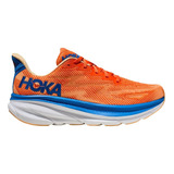 Tênis Hoka One One Clifton 9 Laranja/azul Masculino