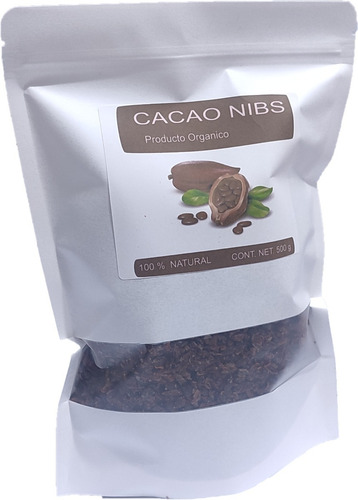 Nibs De Cacao Producto Organico 500 Gr 100 %  Natural