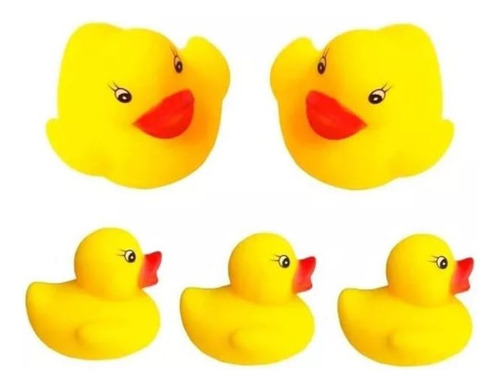 Pack 10 Patitos De Goma Hule Para Tina Agua Ducha De Niños