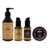 Kit Primont Barber Shampoo Cera Acondicionador Serum Barba