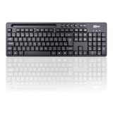 Teclado Via Usb Preto Com Ç + Suporte Para Celular