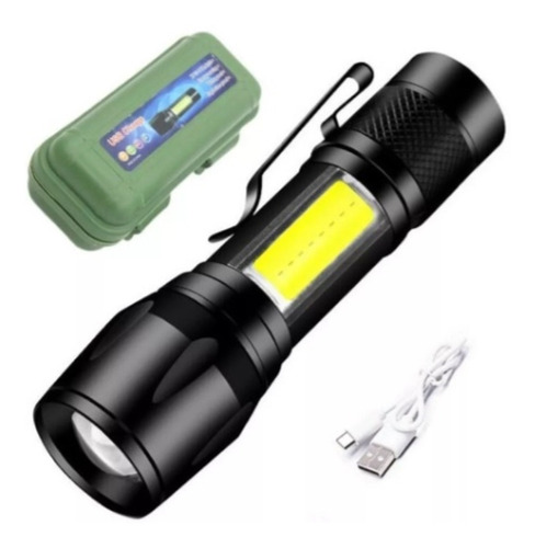 Mini Linterna Led Potente Usb Linterna Táctica Militar 