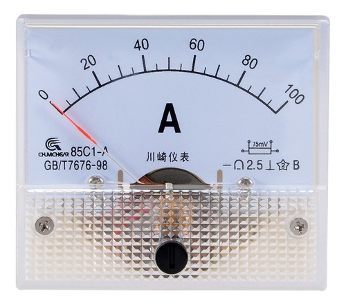 Medidor Amperímetro De Panel Analógico Dc 0-100a Sin Pulso