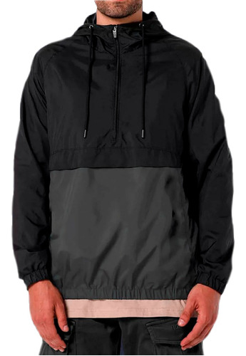 Buzo Rompeviento Anorak Huntley Urbano Combinado Hombre