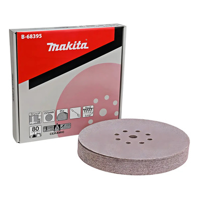 Lijas Adheribles De 225mm G80 P\u002F Pared Yeso Makita B68395 Cantidad De Granos 80 | Envío gratis