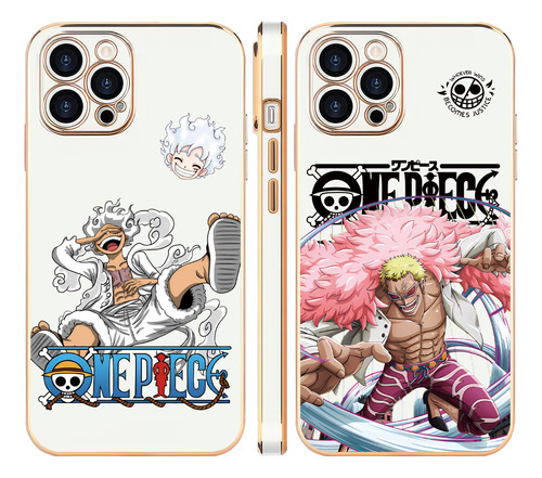 Mingo Luffy One Piece Funda Para iPhone Case 2pcs Tpu Opw12