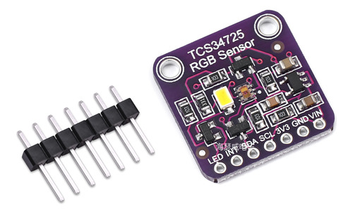 Modulo Sensor Reconocimiento De Color Rgb Tcs34725 arduino