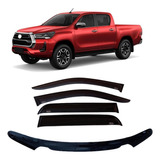 Deflector Capot + Ventanas X4 Hilux 2021-2022 Sr - Srv - Srx