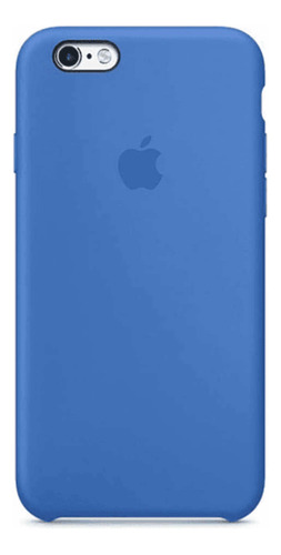 Funda Silicon Case iPhone 6s Plus Celeste Silicona