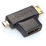 Adaptador Hdmi Mini Hdmi Micro Hdmi Em T Tv Placa De Video B