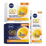 Kit Cremes Nivea Q10 Plus C Diurno, Noturno E Olhos