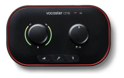 Interface De Audio Focusrite Vocaster One Preto
