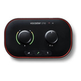 Interface De Audio Focusrite Vocaster One Preto