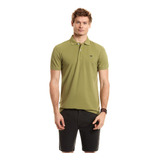 Polera Hombre Polo Básica Verde Musgo Ferouch Ss23