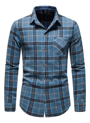 Abrigo Y Camisa De Invierno A Cuadros O Para Hombre, Flan Gr