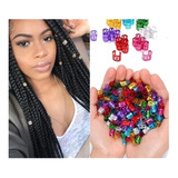 48 Anillos Cuffs Adornos Trenzas Africanas Rastas Multicolor