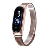 Pulseira Mi Band Aço Inox Metal Magnética Mi3,4 /mi5 /mi6 