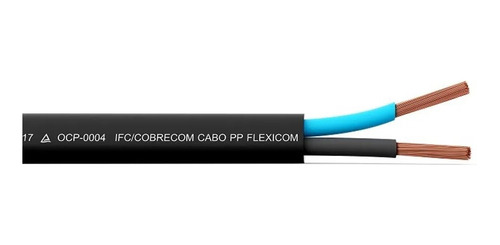 Cabo Flexivel Pp Extensor 2x2,5mm Com 5 Metros 