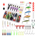 Kit Fishing Lure De 88 Piezas Para Pesca De Lombrices Blanda