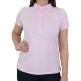 Camisa Polo Feminina Dudalina Mc Pima Peruana Rosa - 0875233